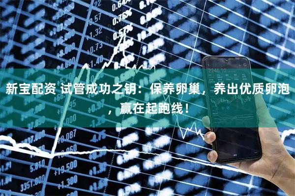 新宝配资 试管成功之钥：保养卵巢，养出优质卵泡，赢在起跑线！